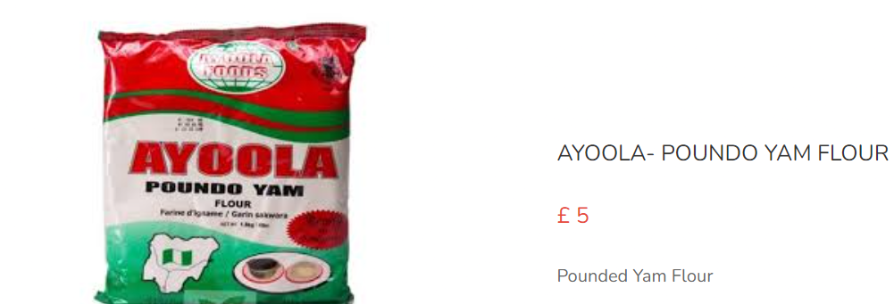 Ayoola Poundo Yam Flour